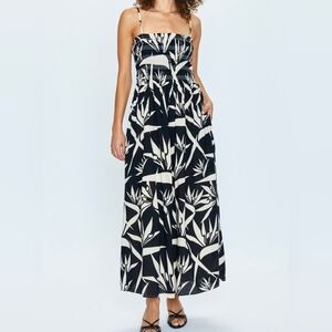 Nwt Pistola Black And White Bianca Midi SunDress Sun Of Paradise Size XS